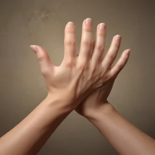 hands reaching