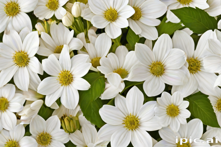 white flowers png transparent