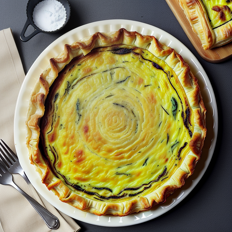 recipe for quiche with puff pastry