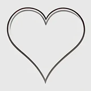 outline heart png