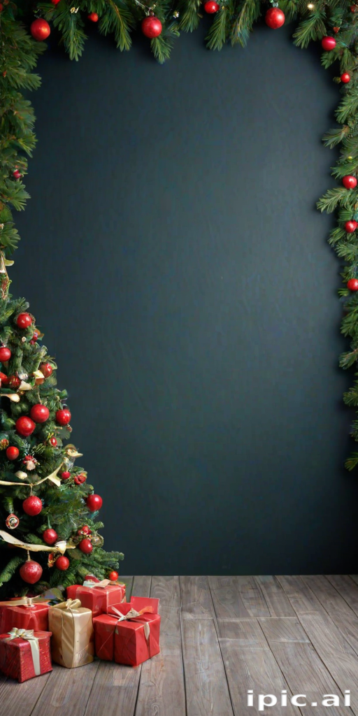 christmas background portrait