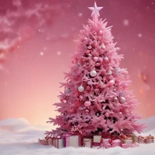 christmas background pink