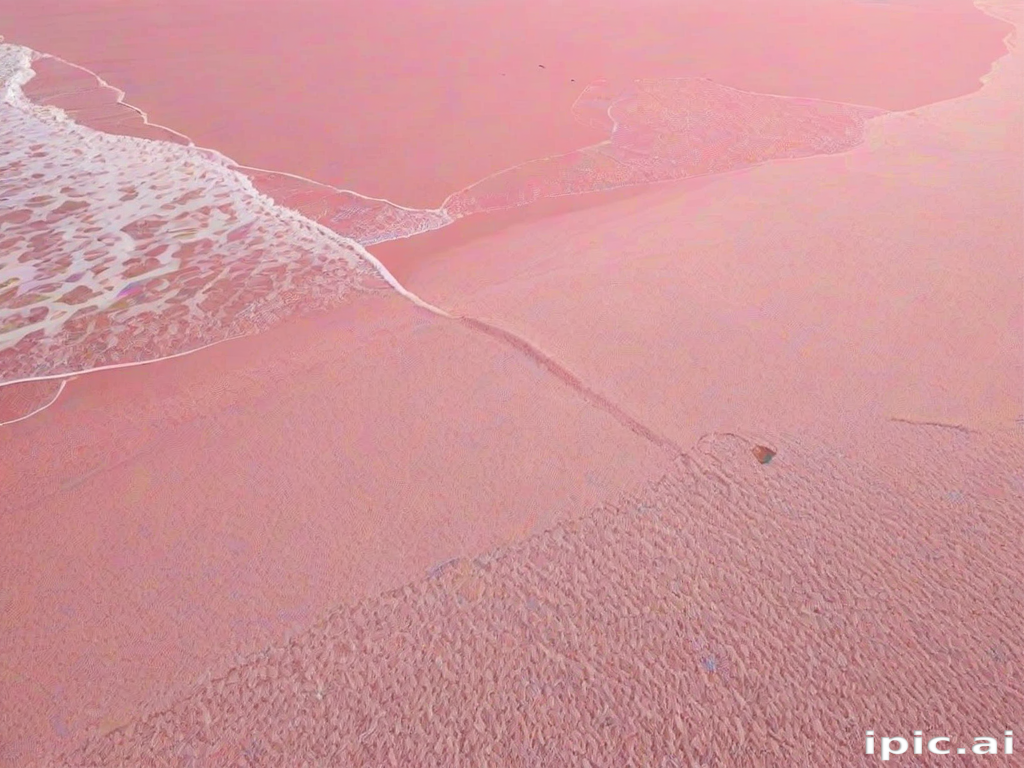 pink beach aesthetic