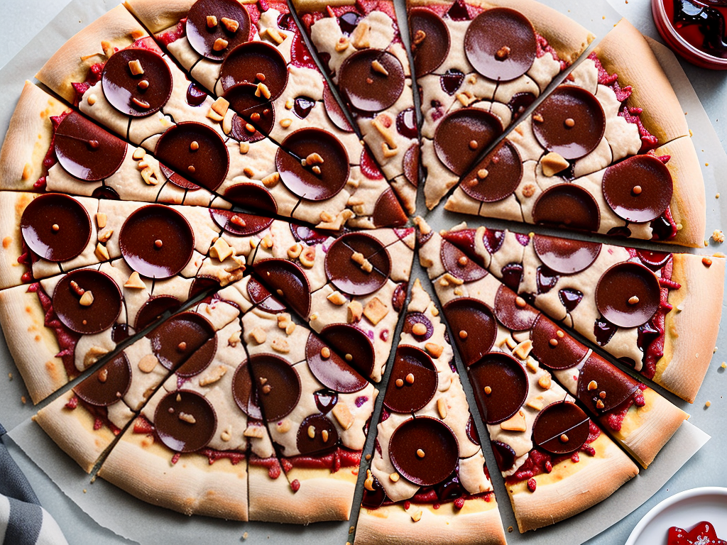 peanut butter and jelly pizza