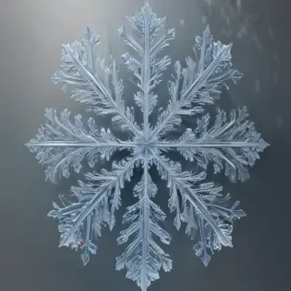 transparent snowflake