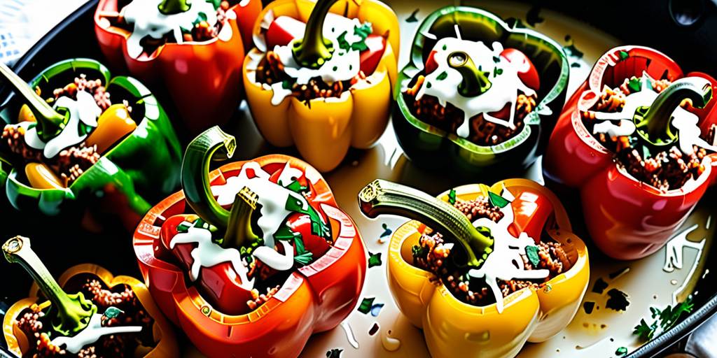 stuffed bell peppers without rice
