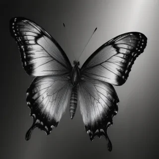 butterfly png black and white