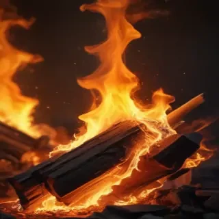 background on fire