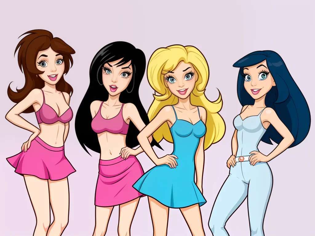 cartoon girs