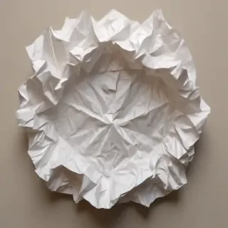 crumpled up paper