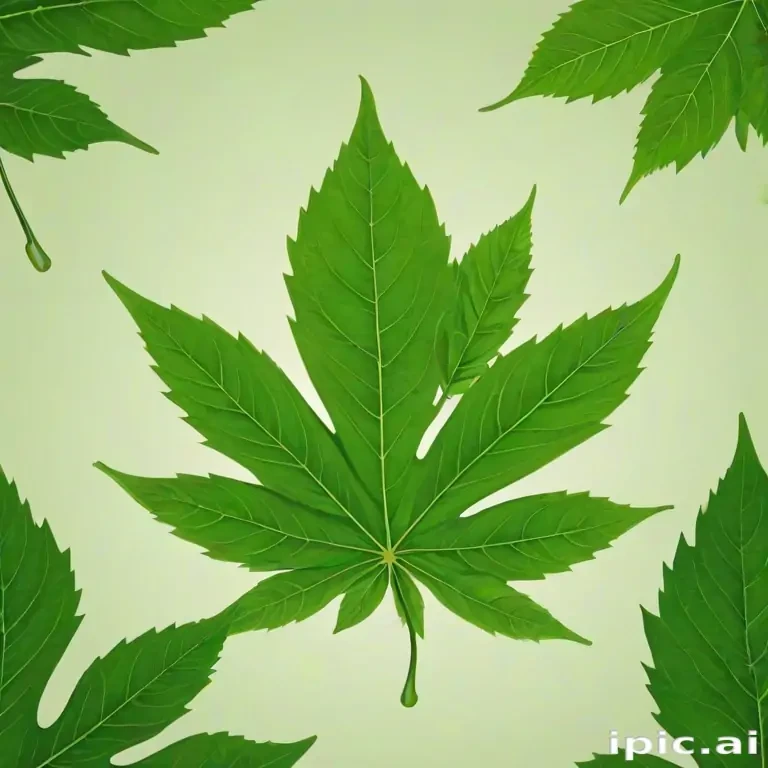 green leaf design