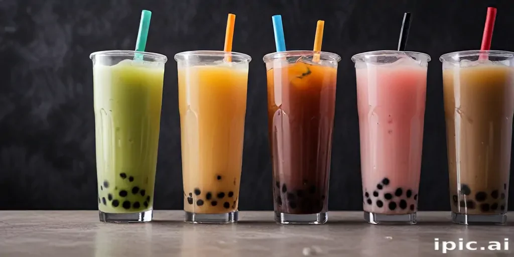 boba tea background