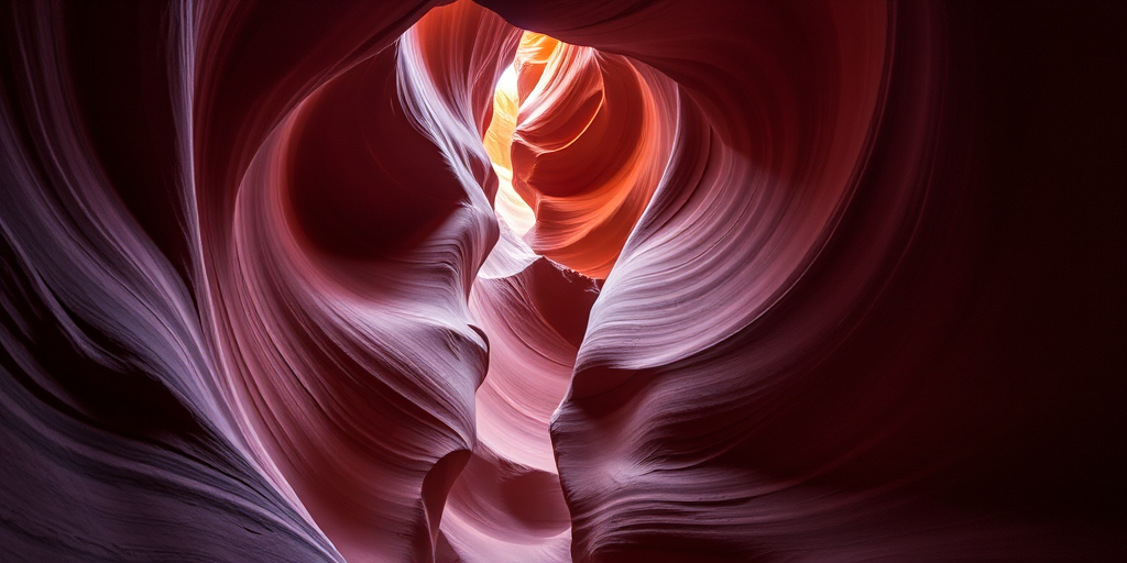 Create an image of Antelope Canyon with rich textures and colors, captured using a DSLR camera, 24mm lens, aperture f/8, ISO 200, shot in daylight from a low angle view to emphasize the canyon's formations and light patterns.