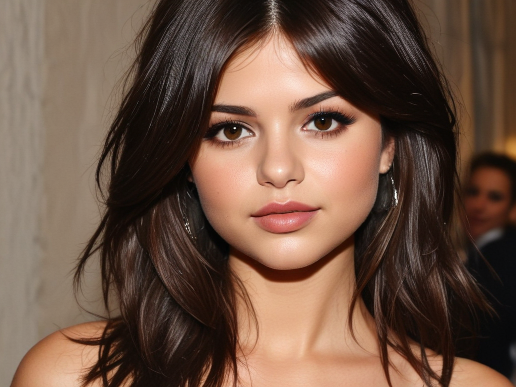 selena gomez bangs