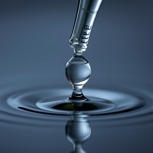 create a realistic droplet of water with a glossy surface, using a macro lens at f/2.8, 1/200s shutter speed, ISO 100, shot from a slight angle to capture reflections, with soft lighting for enhanced contrast