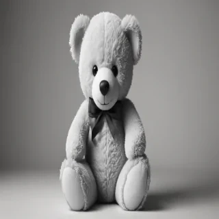 teddy bear clipart black and white