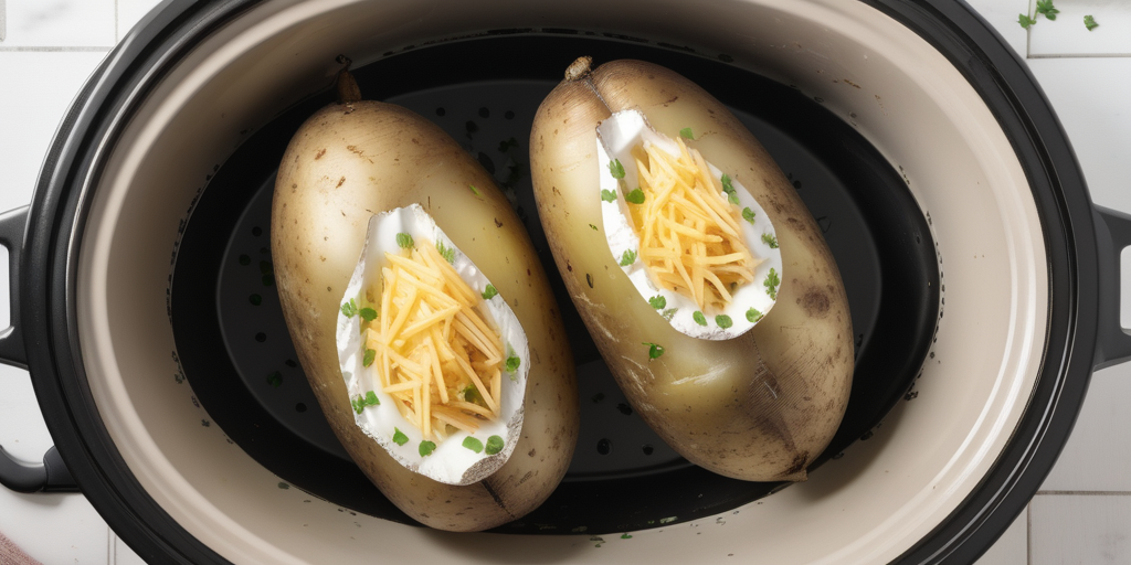 baked potato in crock pot no foil