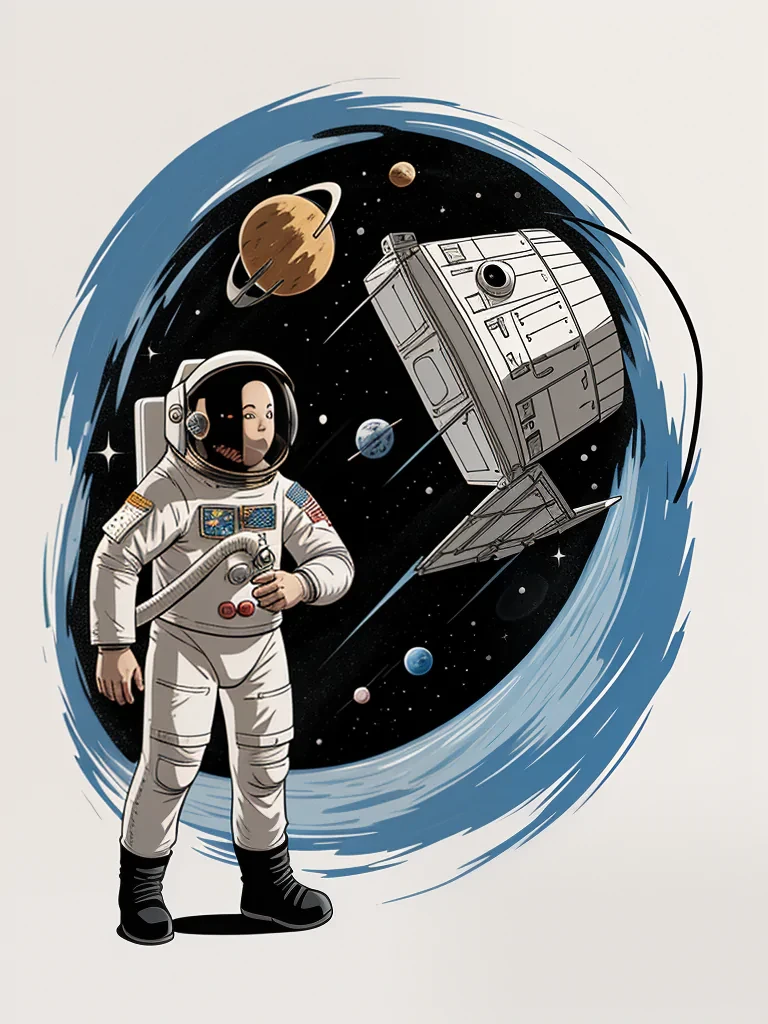astronaut cartoon