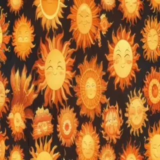 cartoon suns