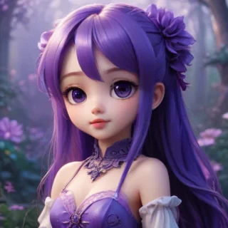 kawaii purple wallpaper