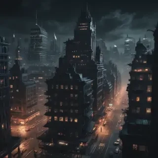 dark city background