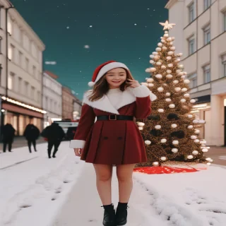 christmas photos aesthetic