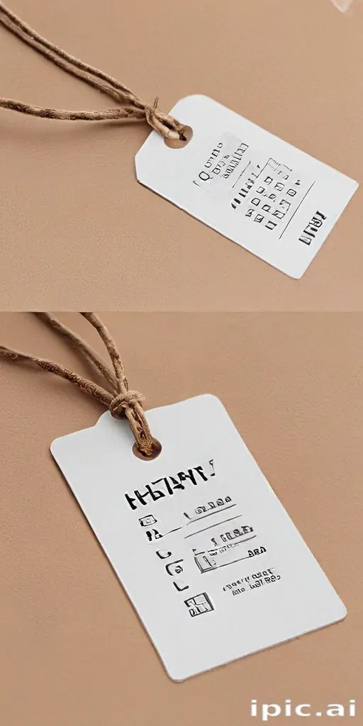 clothing tag mockup
