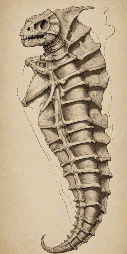 fossil drawing