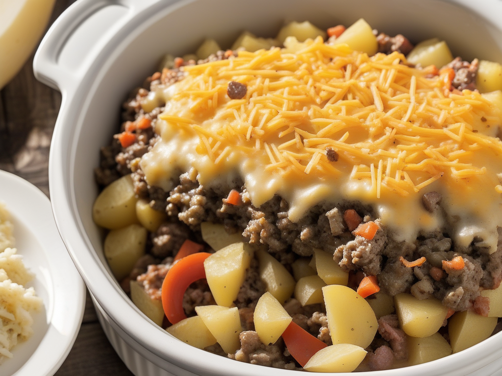 hamburger potato casserole slow cooker