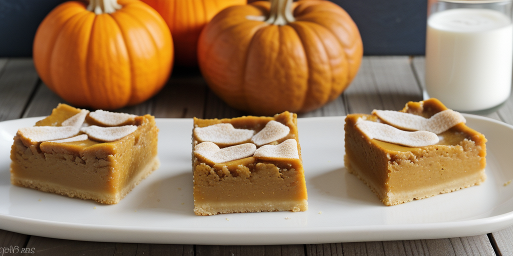 pumpkin pie bars with shortbread crust