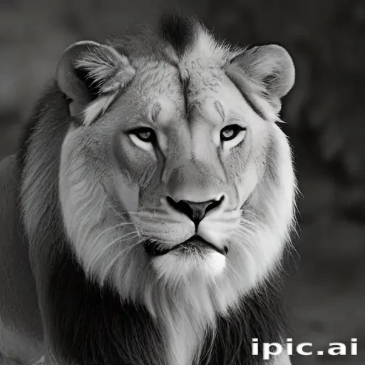 lion black and white pictures