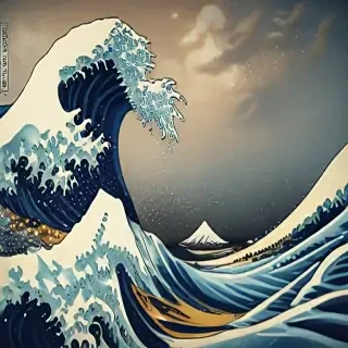 great wave wallpaper