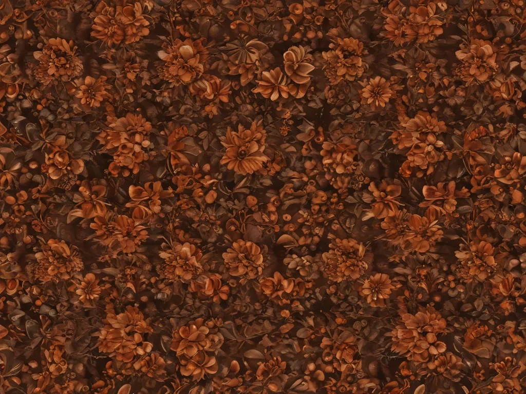 aesthetic brown flowers