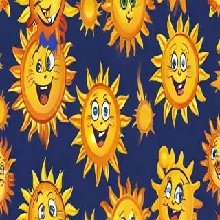 cartoon suns