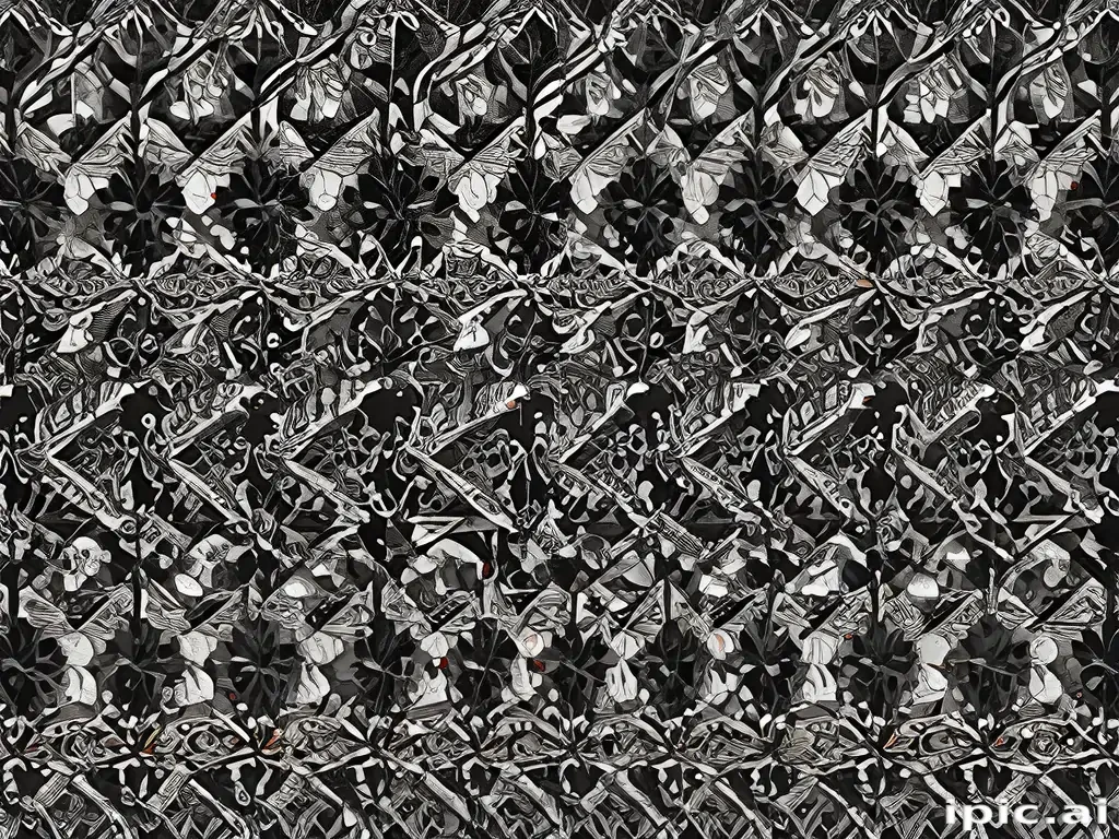 black and white patterns