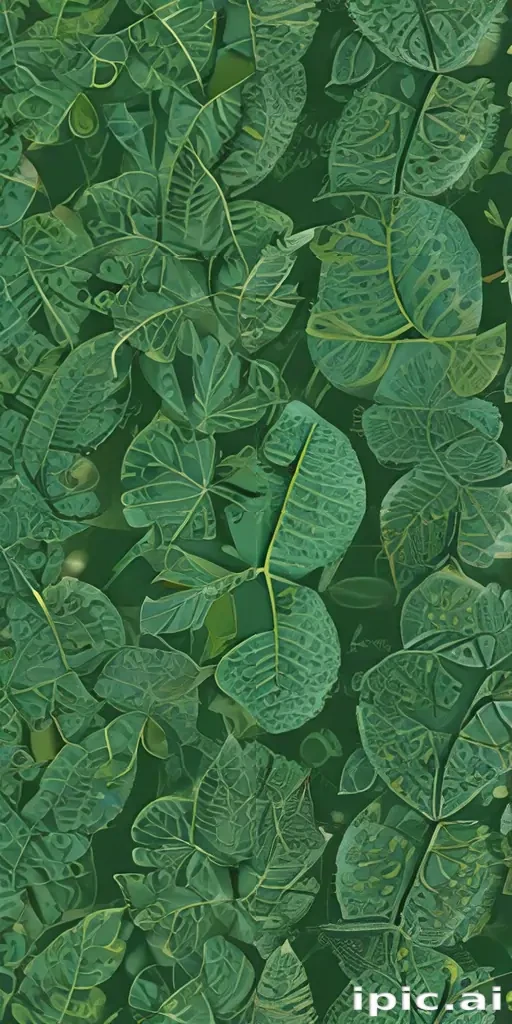 green leaf design
