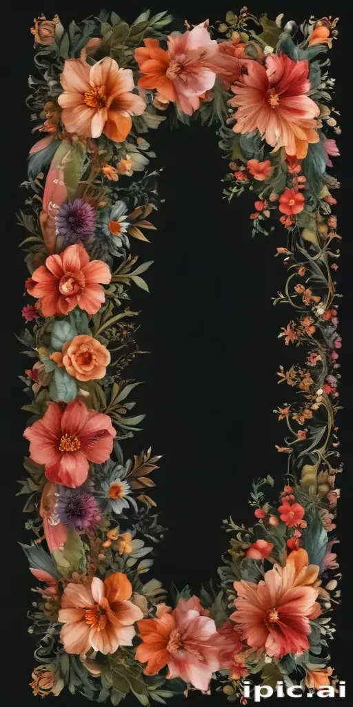 floral border png