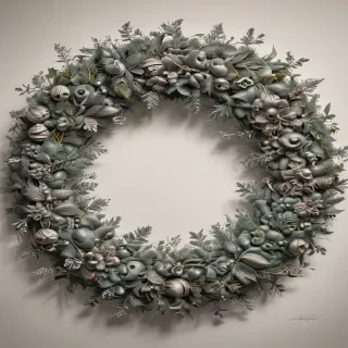 wreath drawing
