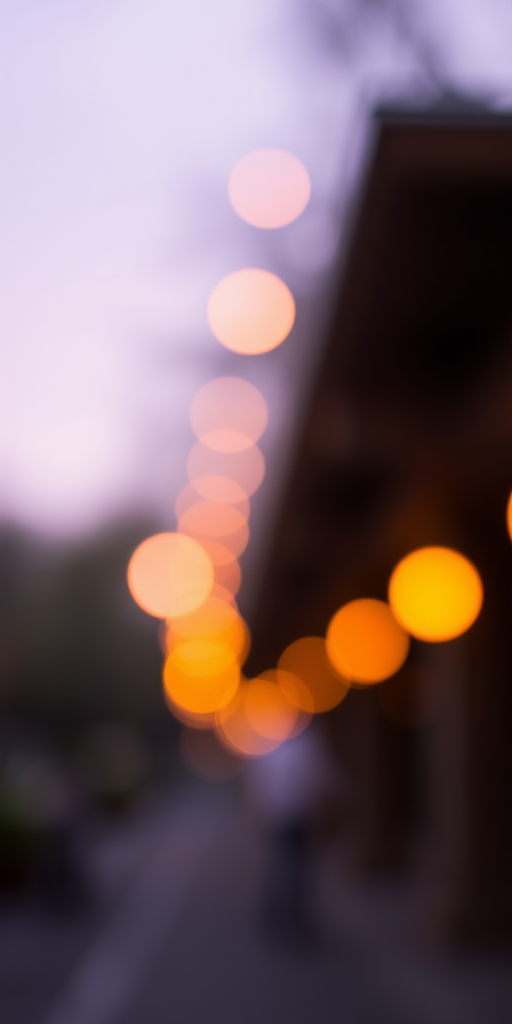 Create a warm, bokeh background with soft orange and purple tones, using a Canon EOS R5, 24mm lens, aperture f/2.8, shutter speed 1/60 sec, ISO 100, with a shallow depth of field for enhanced image quality.