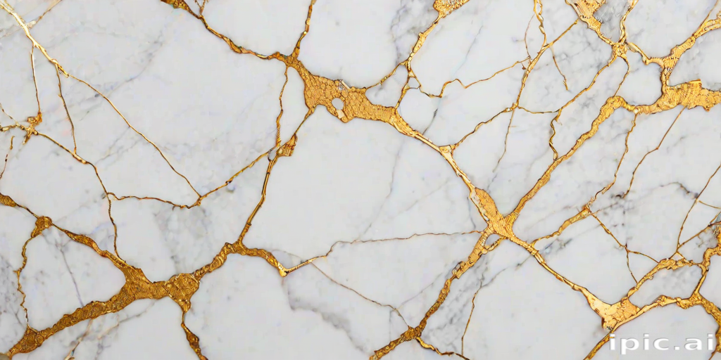 white and gold marble background