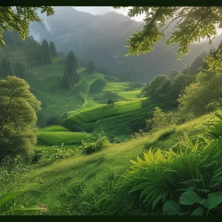 greenery background aesthetic