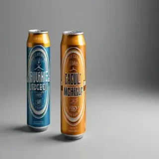 beer can mockup