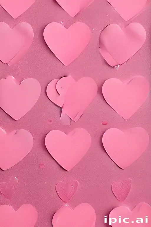 pink heart background