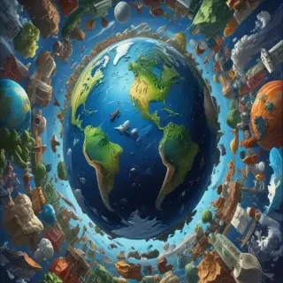 cartoon picture of planet earth