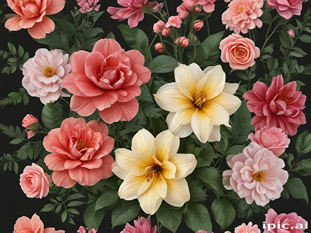realistic flowers png