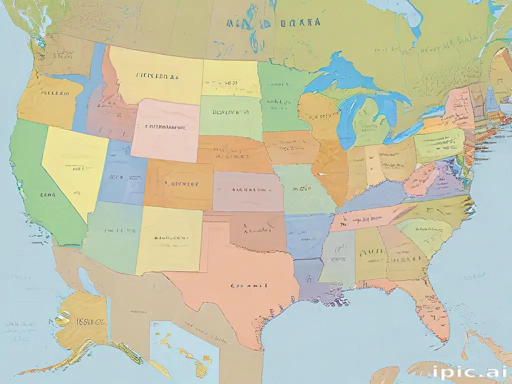 map united states