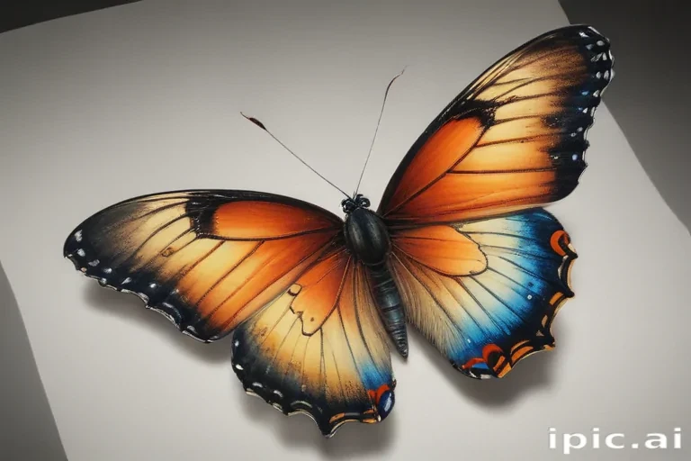 drawing butterflies
