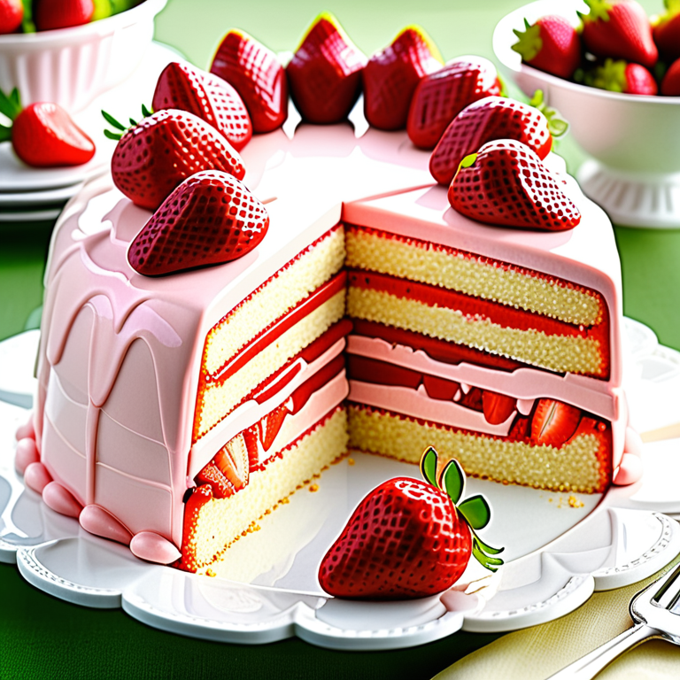 how to make strawberry box cake better