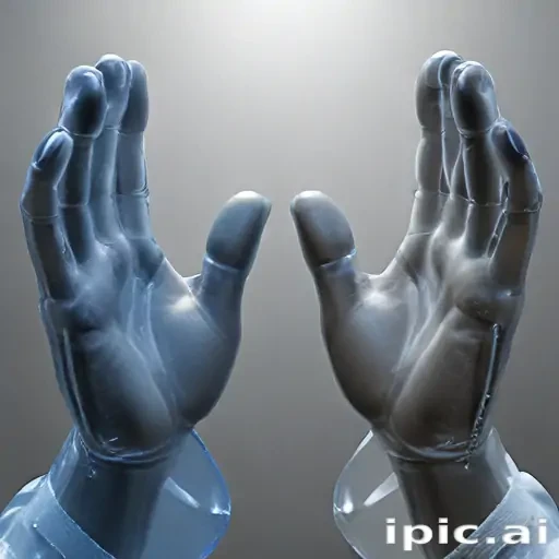 transparent praying hands