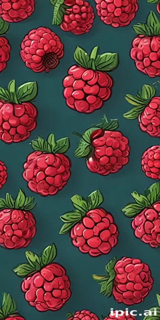 cartoon raspberry